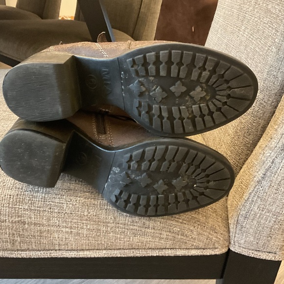 MIA Brown Sabato Belted Knee High Moto Boots. - Picture 6 of 11